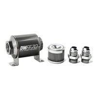 Thumbnail for DeatschWerks Stainless Steel 10AN 40 Micron Universal Inline Fuel Filter Housing Kit (70mm)