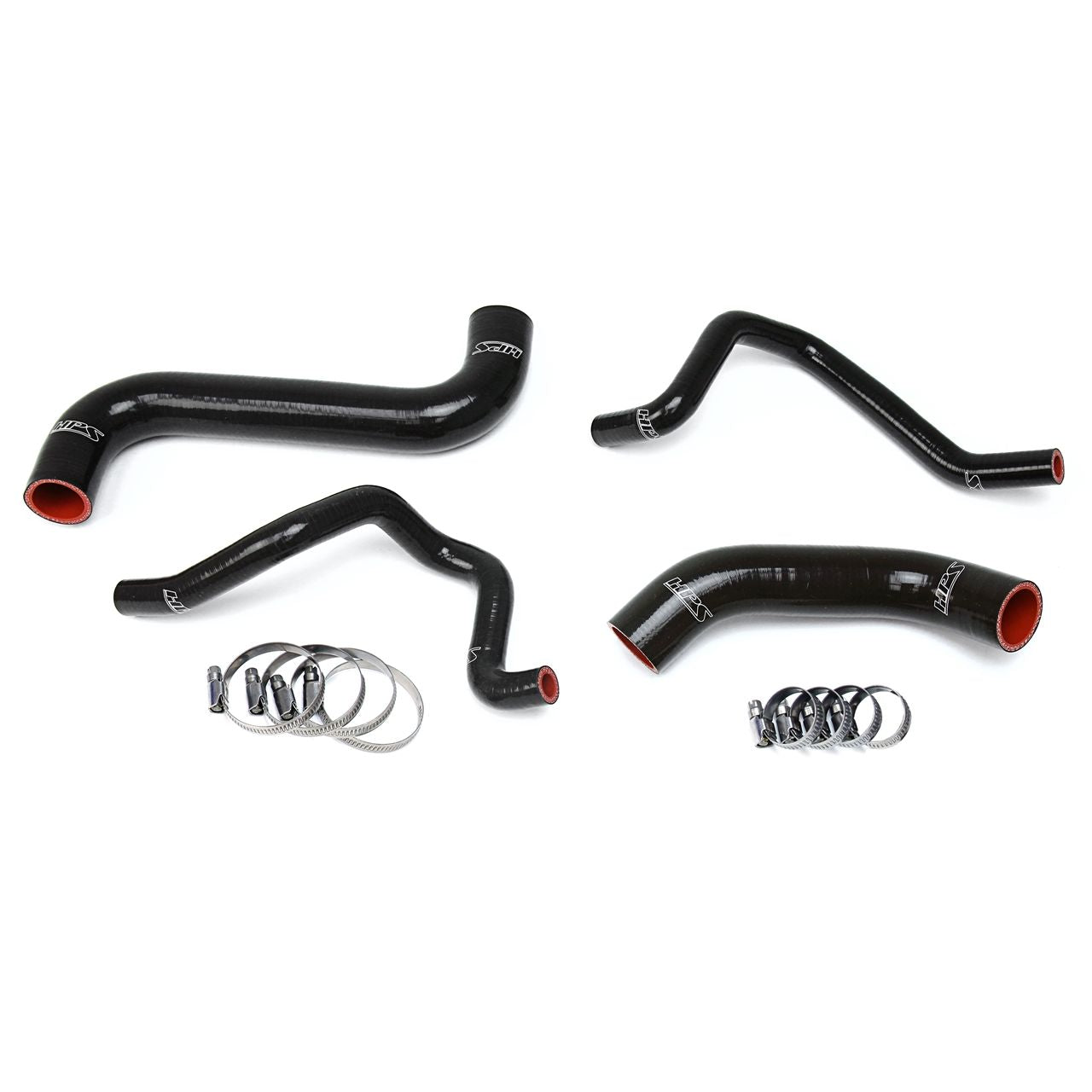 HPS Black Reinforced Silicone Radiator + Heater Hose Kit for Subaru 2006-2007 Impreza 2.5L Non Turbo Left Hand Drive