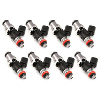 Thumbnail for Injector Dynamics ID1050X Injectors 14mm (Grey) Adaptor Top (Set of 8) Orange Lower O-Ring