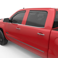 Thumbnail for EGR 14+ Chev Silverado/GMC Sierra Crw Cab In-Channel Window Visors - Set of 4 (571771)