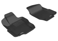 Thumbnail for 3D MAXpider 2006-2011 Mercedes-Benz ML-Class/GL-Class W164/X164 Kagu 1st Row Floormat - Black