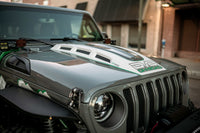 Thumbnail for DV8 Offroad 18+ Jeep JL Heat Dispersion Hood - Primer Black
