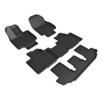 Thumbnail for 3D Maxpider 21-22 Toyota Highlander Hybrid 2nd Row Bucket Kagu 1st 2nd 3rd Row - Set (Black)