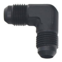 Thumbnail for DeatschWerks 6AN Male Flare to 6AN Male Flare 90-Degree Fitting - Anodized Matte Black