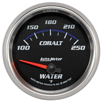 Thumbnail for Autometer Cobalt 66mm 100-250 Degree F Electric Water Temperature Gauge
