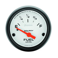 Thumbnail for Autometer Phantom 2 1/16in 240 ohm to 33 ohm Electric Fuel Level Gauge