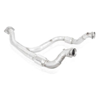 Thumbnail for Stainless Works 2015-16 F150 2.7L Downpipe 3in High-Flow Cats Y-Pipe Factory Connection