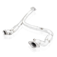 Thumbnail for Stainless Works 2015-16 F150 2.7L Downpipe 3in High-Flow Cats Y-Pipe Factory Connection