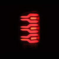 Thumbnail for AlphaRex 14-18 GMC Sierra 1500/2500HD/3500HD LUXX-Series LED Tail Lights Blk w/Actv Light & Seq. Sig