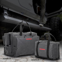 Thumbnail for Go Rhino XVenture Gear Bag - Large (13x14x22in. Closed) 12oz Waxed Canvas - Black