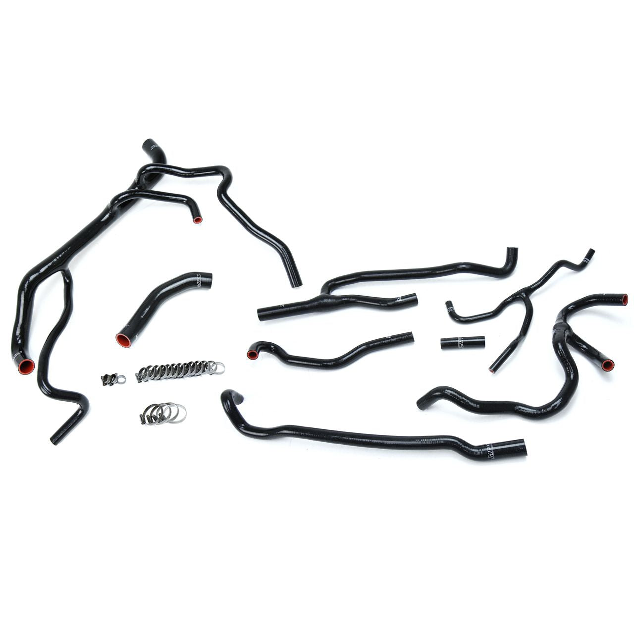 HPS Black Reinforced Silicone Radiator + Heater Hose Kit Coolant for Chevy 16-17 Camaro SS Coupe 6.2L V8