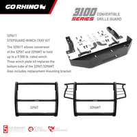 Thumbnail for Go Rhino 18-20 Ford F-150 3100 Series StepGuard Center Grille + Brush Guard - Tex. Blk