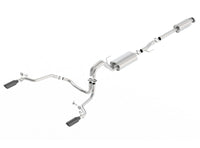 Thumbnail for Borla 15-17 Ford F-150 2.7L/ 3.5L EcoBoost/ 5.0L V8 Rear Exit S-Type Catback Exhaust Black Chrome