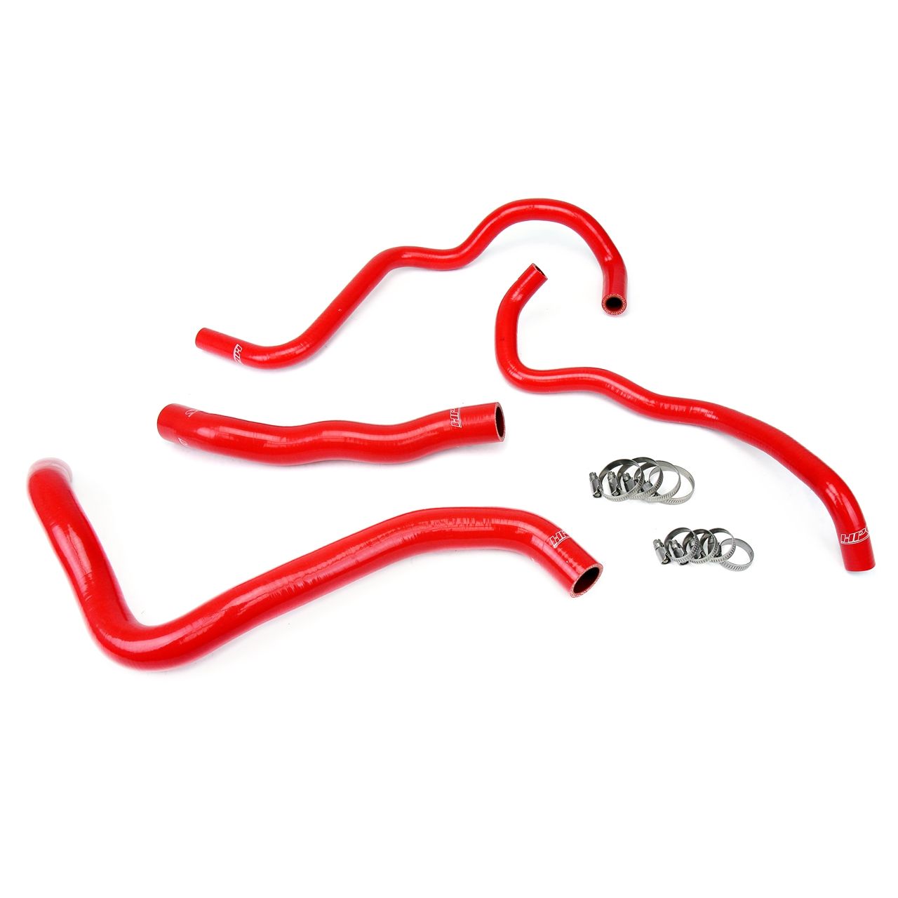HPS Red Reinforced Silicone Radiator + Heater Hose Kit for Honda 13-17 Accord 3.5L V6 LHD