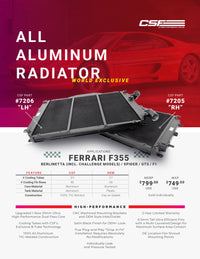 Thumbnail for CSF Ferrari F355 High Performance All-Aluminum Radiator - Right