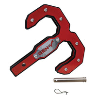 Thumbnail for Gen-Y Hulk 2.5 32K Tow Hook 2.5in Shank w/GH-097 Pin/GH-011 Twist Clip - Black/Red