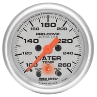 Thumbnail for Autometer Ultra-Lite 2-1/16in Digital Stepper Motor 260 Degree F Water Temp Gauge