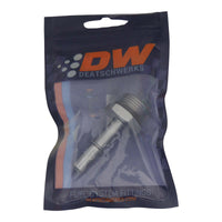 Thumbnail for DeatschWerks 10AN ORB Male to 3/8in Male EFI Quick Connect Adapter - Anodized DW Titanium