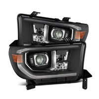 Thumbnail for AlphaRex 07-13 Toyota Tundra / 08-17 Sequoia LUXX-Series LED Proj HL Blk w/Actv Lgt Seq. Sig + DRL