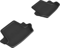 Thumbnail for 3D MAXpider 20-24 Porsche 911 Carrera/Convertible/S/4/4S (992) Kagu 2nd Row Floormat - Black