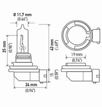 Thumbnail for Hella H9 12V 65W PGJ19-5 HP 2.0 Halogen Bulbs