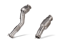 Thumbnail for Akrapovic 2021+ BMW M3 (G80)/M4 (G82)/ BMW M2 (G87) DownPipe w/Catalytic Converter (SS)