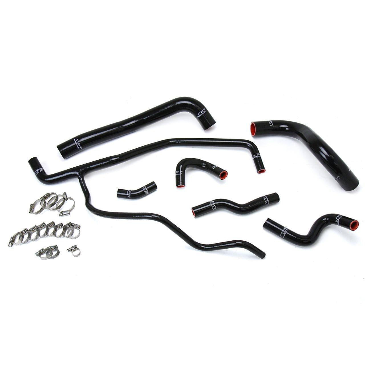 HPS Black Reinforced Silicone Radiator + Heater Hose Kit Coolant for Dodge 11-17 Charger 3.6L V6