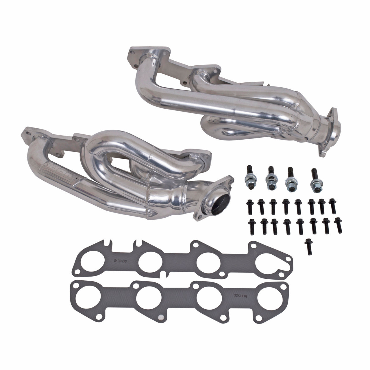 2003-2008 DODGE RAM TRUCK 5.7L HEMI 1-3/4 SHORTY HEADERS (POLISHED SILVER CERAMIC)