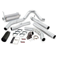 Thumbnail for Banks Power 99 Ford 7.3L w/Cat Conv Monster Exhaust w/ Power Elbow - SS Single Exhaust w/ Black Tip