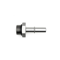 Thumbnail for DeatschWerks 8AN ORB Male to 3/8in Male EFI Quick Connect Adapter - Anodized Matte Black
