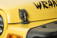 Thumbnail for Rugged Ridge 97-06 Jeep Wrangler TJ Textured Black Hood Catches