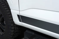 Thumbnail for Putco 2021 Ford F-150 Super Cab 8ft Long Box Black Platinum Rocker Panels (4.25in Tall 12pcs)