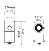 Thumbnail for Hella Bulb 3930 24V 4W BA9s T2.75