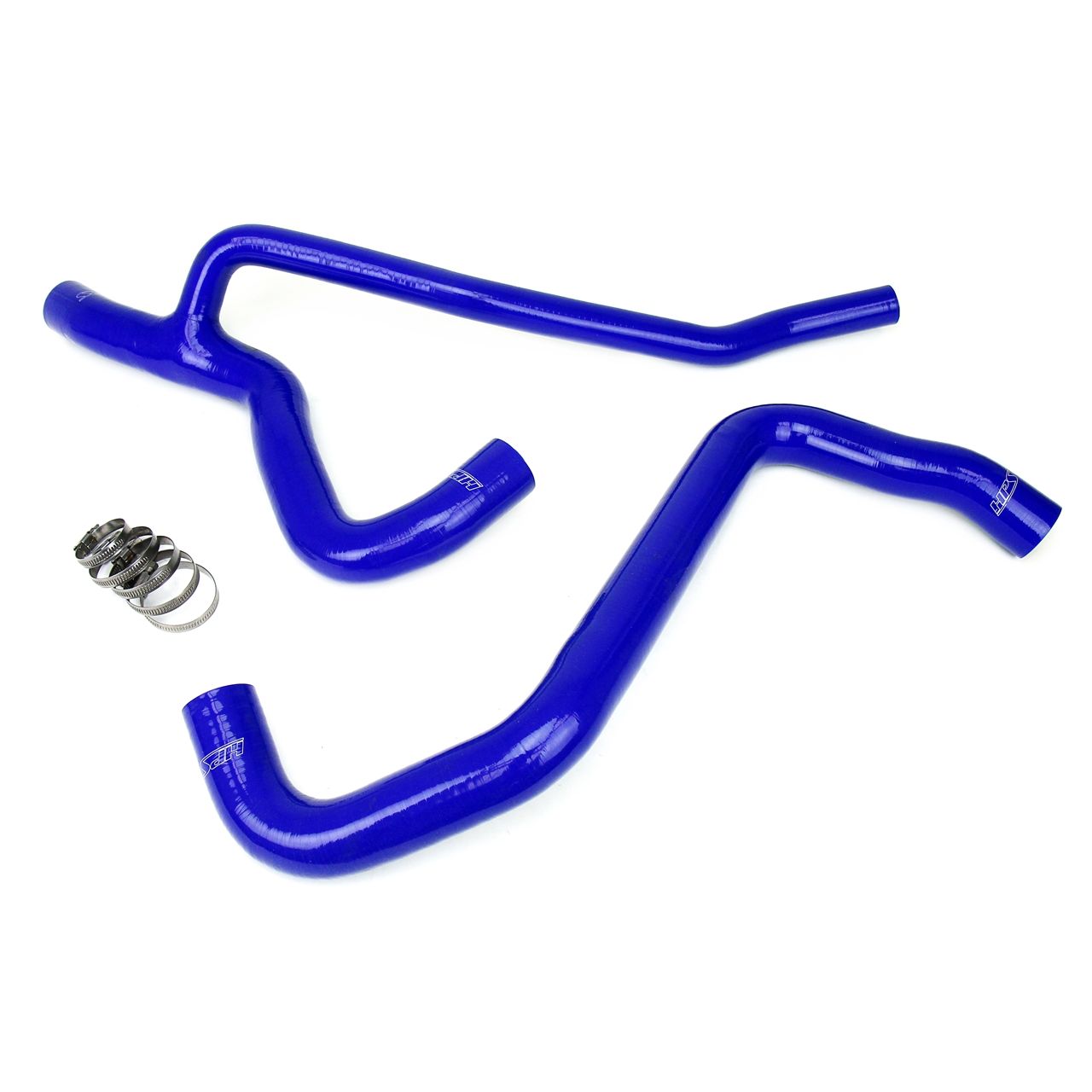 HPS Blue Reinforced Silicone Radiator Hose Kit Coolant for Ford 07-10 Mustang GT V8