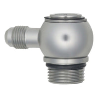 Thumbnail for DeatschWerks 10AN ORB Male to 6AN Male Flare Low Profile 90-Degree Swivel - Anodized DW Titanium