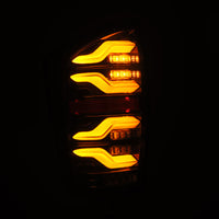 Thumbnail for AlphaRex 16-21 Toyota Tacoma LUXX LED Taillights Alpha Blk w/Activ Light/Seq Signal