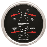 Thumbnail for AutoMeter Gauge Quad 5in. 0 Ohm(e) to 90 Ohm(f)Elec Designer Black