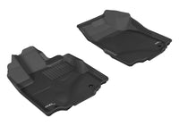 Thumbnail for 3D MAXpider 2006-2014 Honda Ridgeline Kagu 1st Row Floormat - Black