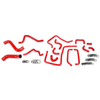 Thumbnail for HPS Red Reinforced Silicone Radiator, Heater and Ancillary Hose Kit Coolant for Subaru 2005 Impreza WRX 2.0L Turbo