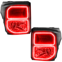 Thumbnail for Oracle Ford F250/350 11-16 Halo Kit (Square Ring Design) - ColorSHIFT w/ BC1 Controller SEE WARRANTY