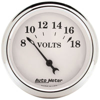 Thumbnail for Autometer Old Tyme White 5 Piece Kit (MPH/FUEL/OILP/WTMP/BAT) 59-60 Chevy Car Direct-Fit Dash Kit