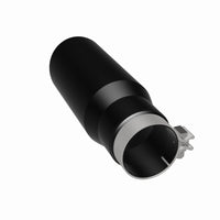 Thumbnail for MagnaFlow Tip Stainless Black Coated Single Wall Round Single Outlet 5in Dia 3.5in Inlet 14.5in L