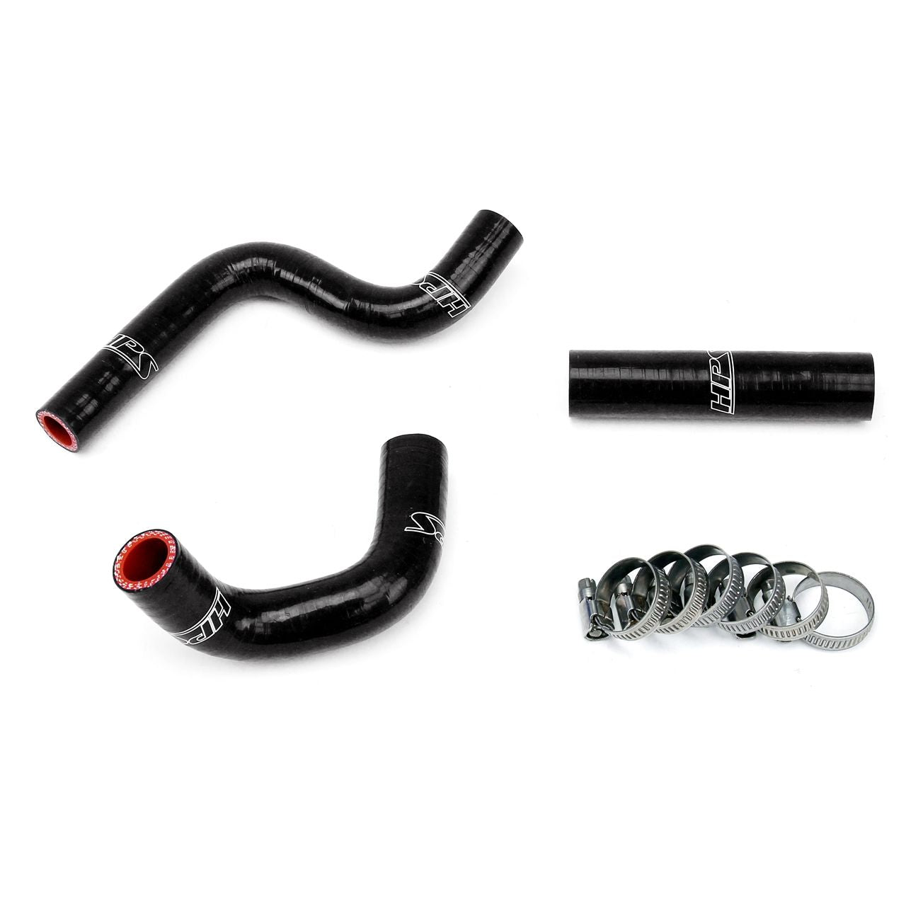 HPS Black Reinforced Silicone Radiator Hose Kit for Kawasaki 98-12 KX80 KX85 KX100