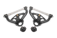 Thumbnail for BMR 78-87 GM G-Body Non-Adjustable Upper A-Arms Delrin Std Ball Joint - Black Hammertone