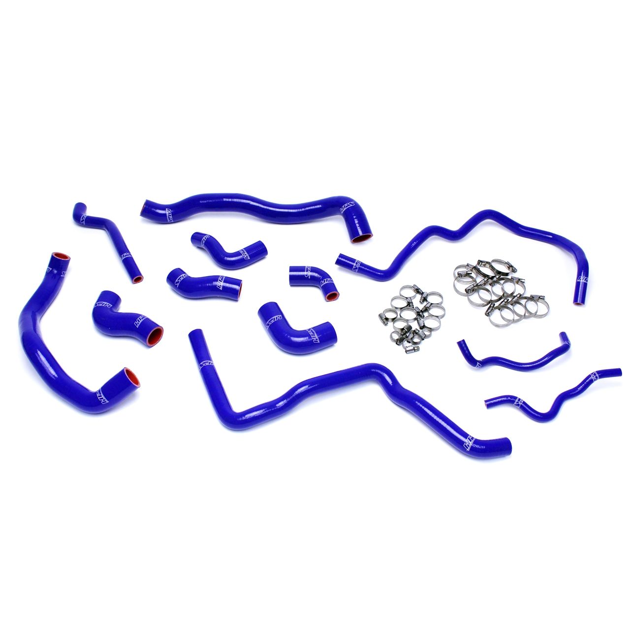 HPS Reinforced Blue Silicone Radiator + Heater Hose Kit Coolant for Audi 06-08 A3 2.0T Turbo FSI Left Hand Drive
