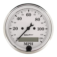 Thumbnail for Autometer Old Tyme White 5 Piece Kit (MPH/FUEL/OILP/WTMP/BAT) 59-60 Chevy Car Direct-Fit Dash Kit