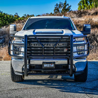 Thumbnail for Westin 20-22 Chevrolet Silverado 2500/3500 HDX Modular Grille Guard - Black