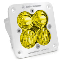 Thumbnail for Baja Designs Squadron Sport Driving/Combo Pattern Flush Mount White LED Light Pod - Amber