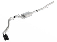 Thumbnail for Borla 14+ Chevy Silverad1500 EC STD/CC Short 143.5in WB ATAK Cat-Back Exhaust w/ Black Chrome Tip