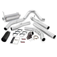 Thumbnail for Banks Power 99 Ford 7.3L w/Cat Conv Monster Exhaust w/ Power Elbow - SS Single Exhaust w/ Black Tip